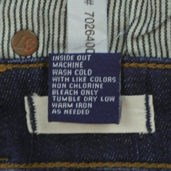 Madewell Women's Size 27 Blue Mid Rise Tall Inseam Distressed Skinny Jeans - Picture 11 of 11